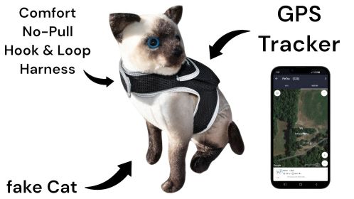 Waterproof Mini GSM GPRS Pet Tracker for Convenient Cat & Dog Tracking Size:M