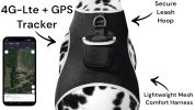 Track Pets Anywhere with Pet Tracker Waterproof GPS Tracking Chip for Dogs Size:M