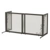 Richell Freestanding Metal Mesh Pet Gate in Antique Bronze