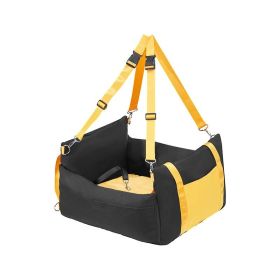 Dog Booster Car Seat Pet Car Seat for Small Dog (Color: black, Max Load Capacity: Under 25 lbs)